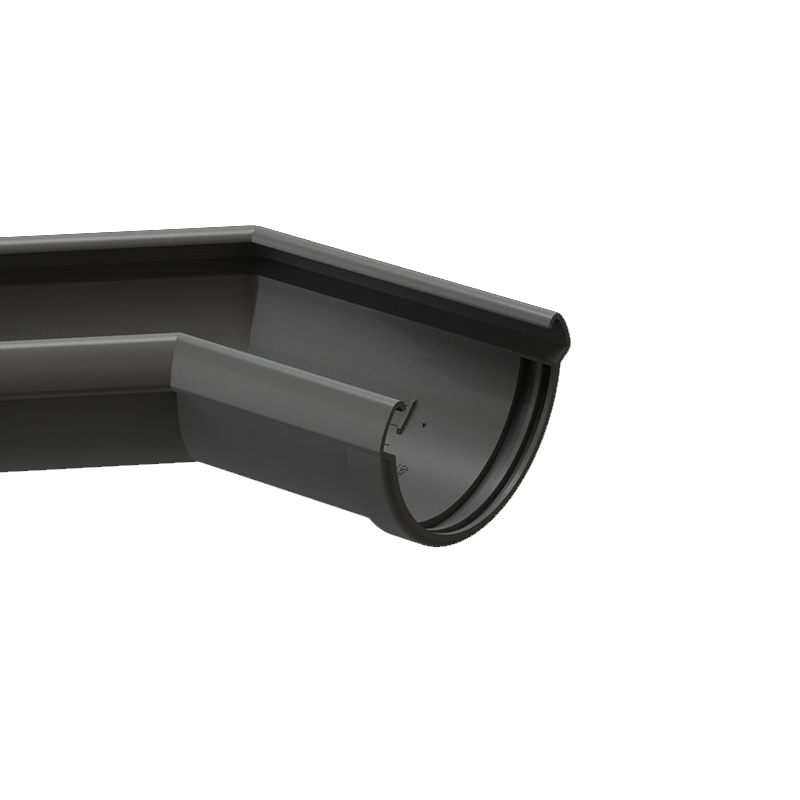 Угол желоба универсальный 135° Docke LUX D141 Графит RAL7024