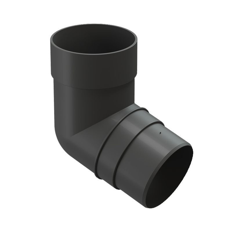 Колено трубы 72° Docke PREMIUM D85 Графит RAL7024