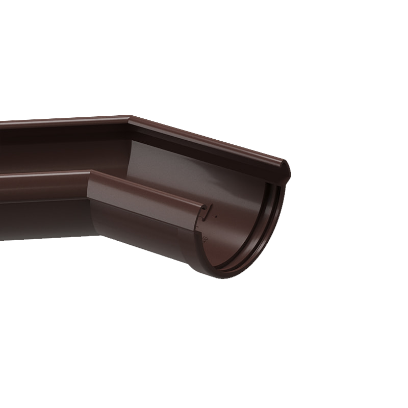 Угол желоба универсальный 135° Docke LUX D141 Шоколад RAL8019