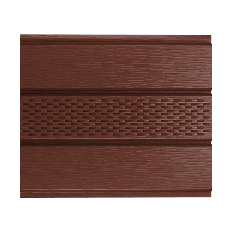 Софит с центральной перфорацией AquaSystem 0,45 мм покрытие Полиэстер (PE) RAL8017